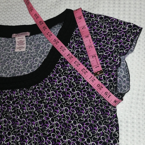 Six Degrees Braid Round Neck Multicolor Women Print Tops Size XL - Picture 11 of 16